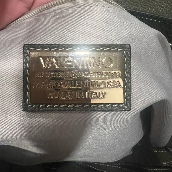 Valentino army green handle- crossbody strap certificate of quality included - Picture 8 of 9